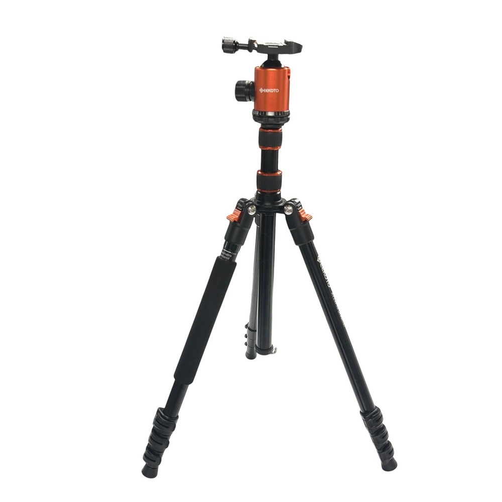 Geekoto AT24Pro Dreamer Tripod Detachable Monopod 77" Black Orange Professional